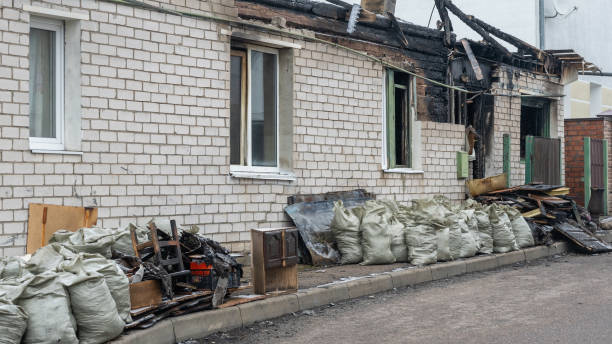Professional Fire Damage Removal technician working in Waterford, WI